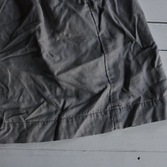 Grey Flowy A-Line Mini Skirt - Picture 4 of 4